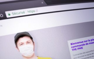 Une plate-forme de commandes de masques pour les entreprises